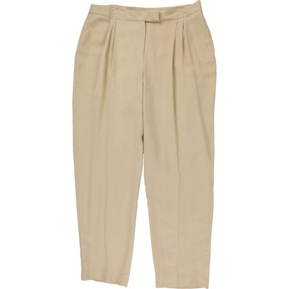 Anne Klein Womens Styled Straight Leg Slim Jeans, Beige, 14, DM